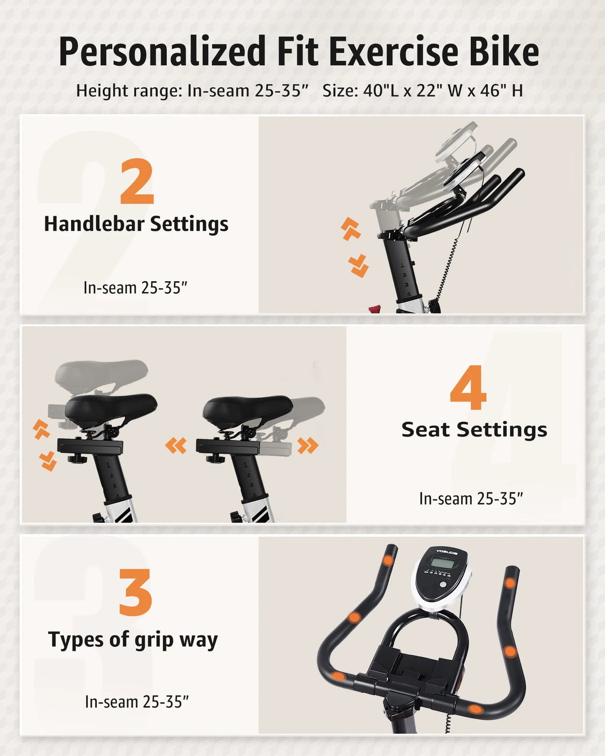 Indoor Cycling Bike 270lb Stationary Exercise Bicycle X4312