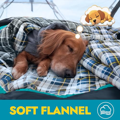 Flannel Sleeping Bag with Compression Sack I349458