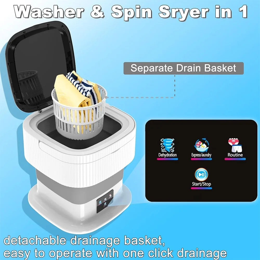 Portable 10L Foldable Washing Machine C394