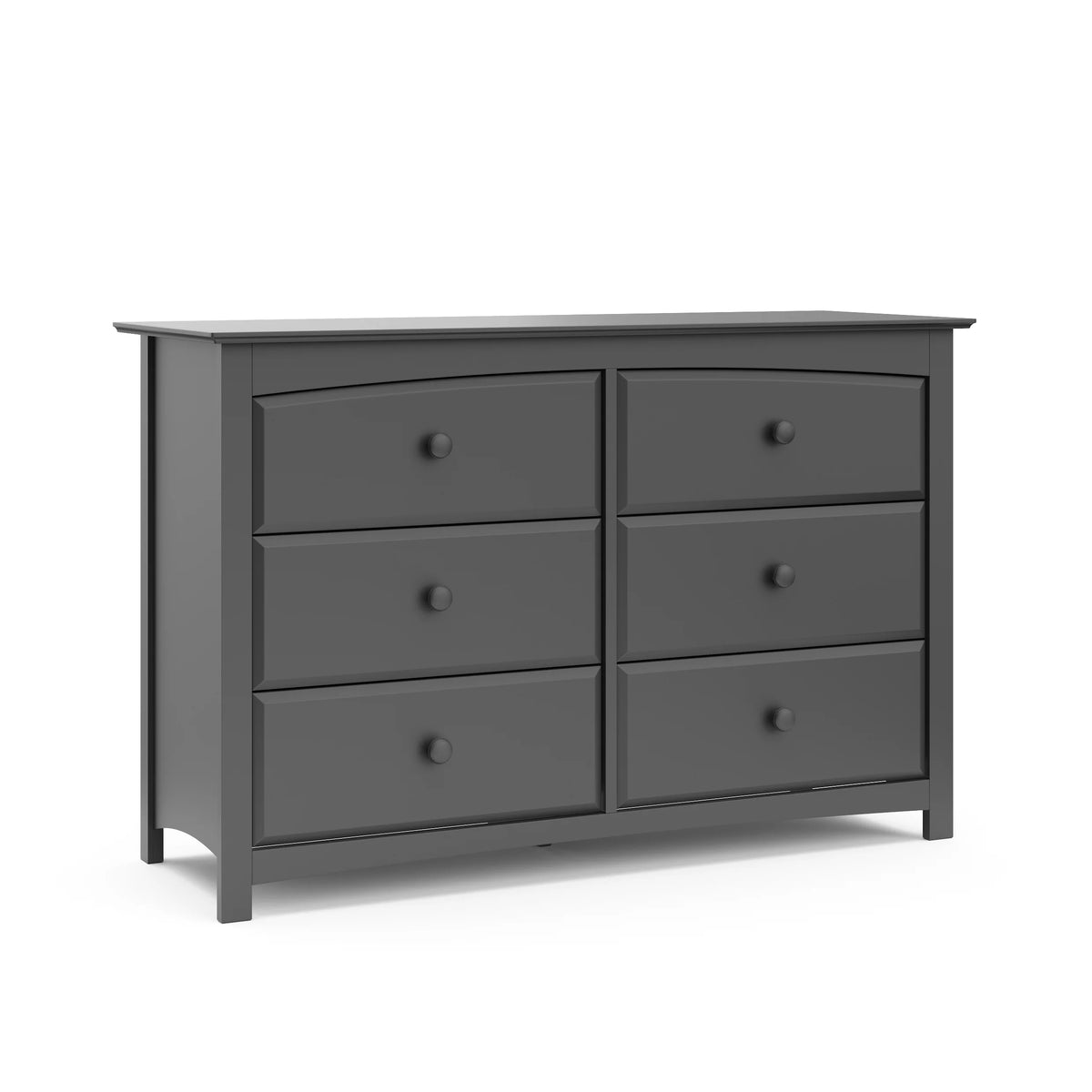White 6 Drawer Double Dresser W995