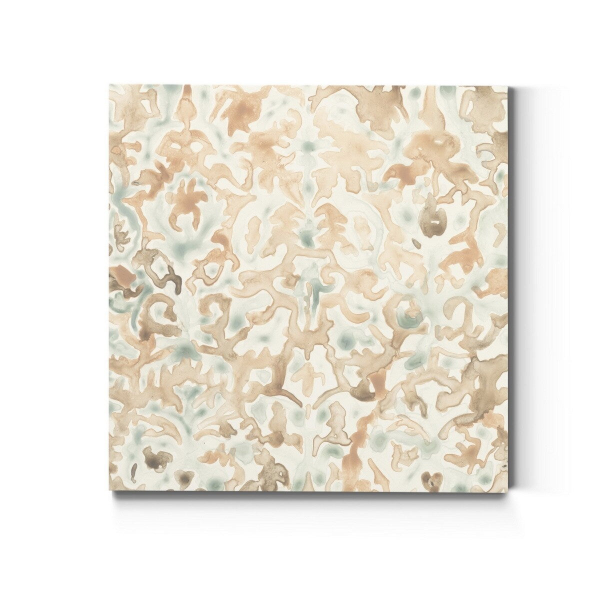 Terracotta Garden Tile II Gallery Wrapped Canvas 10x10 T300