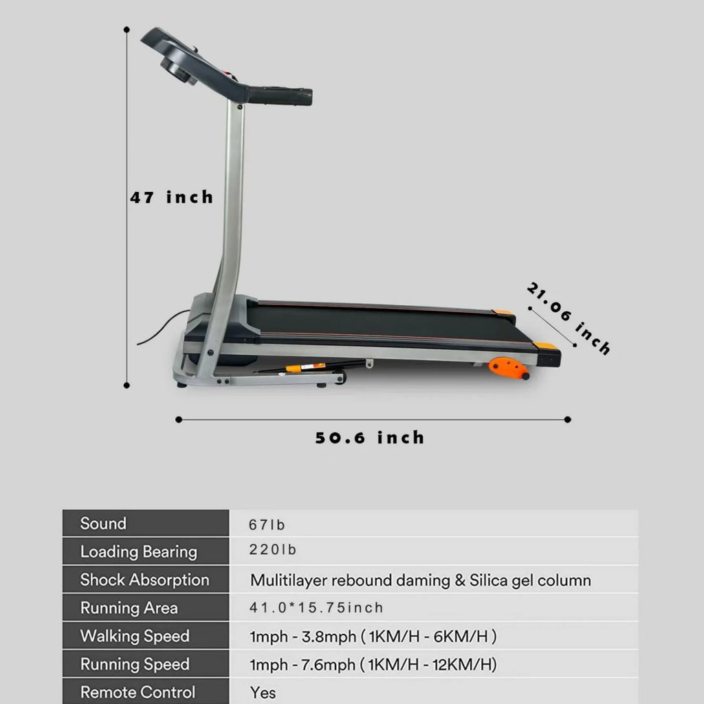 Folding Treadmill with Adjustable Incline V77551