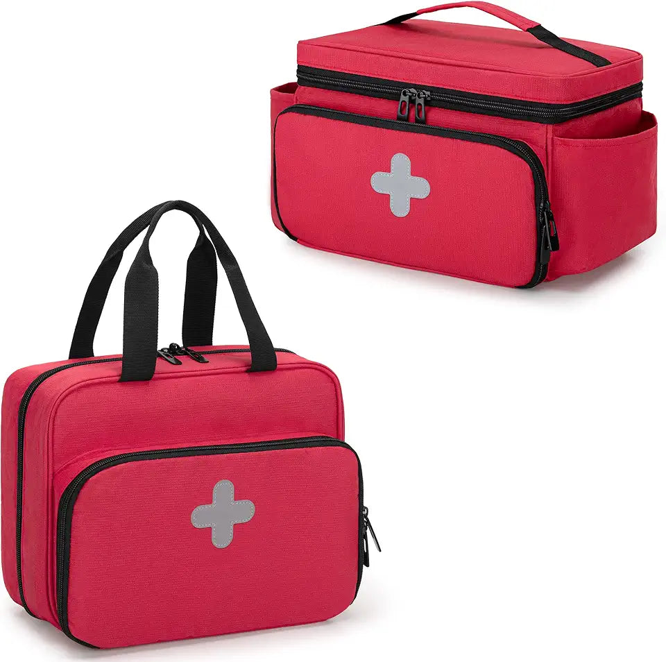 Empty Medicine Storage Bag with Lockable Zippers B58496