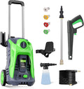 3000 PSI Electric Pressure Washer with 4 Nozzles Foam Cannon V87008