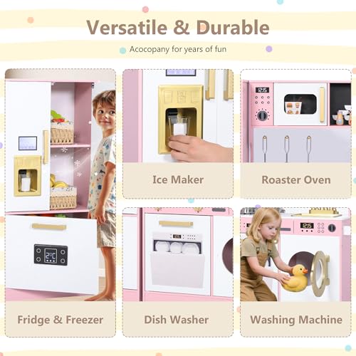 White Wooden Kids Play Kitchen B396