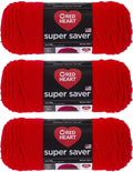 Hot Red Super Saver Yarn (3-Pack) C960