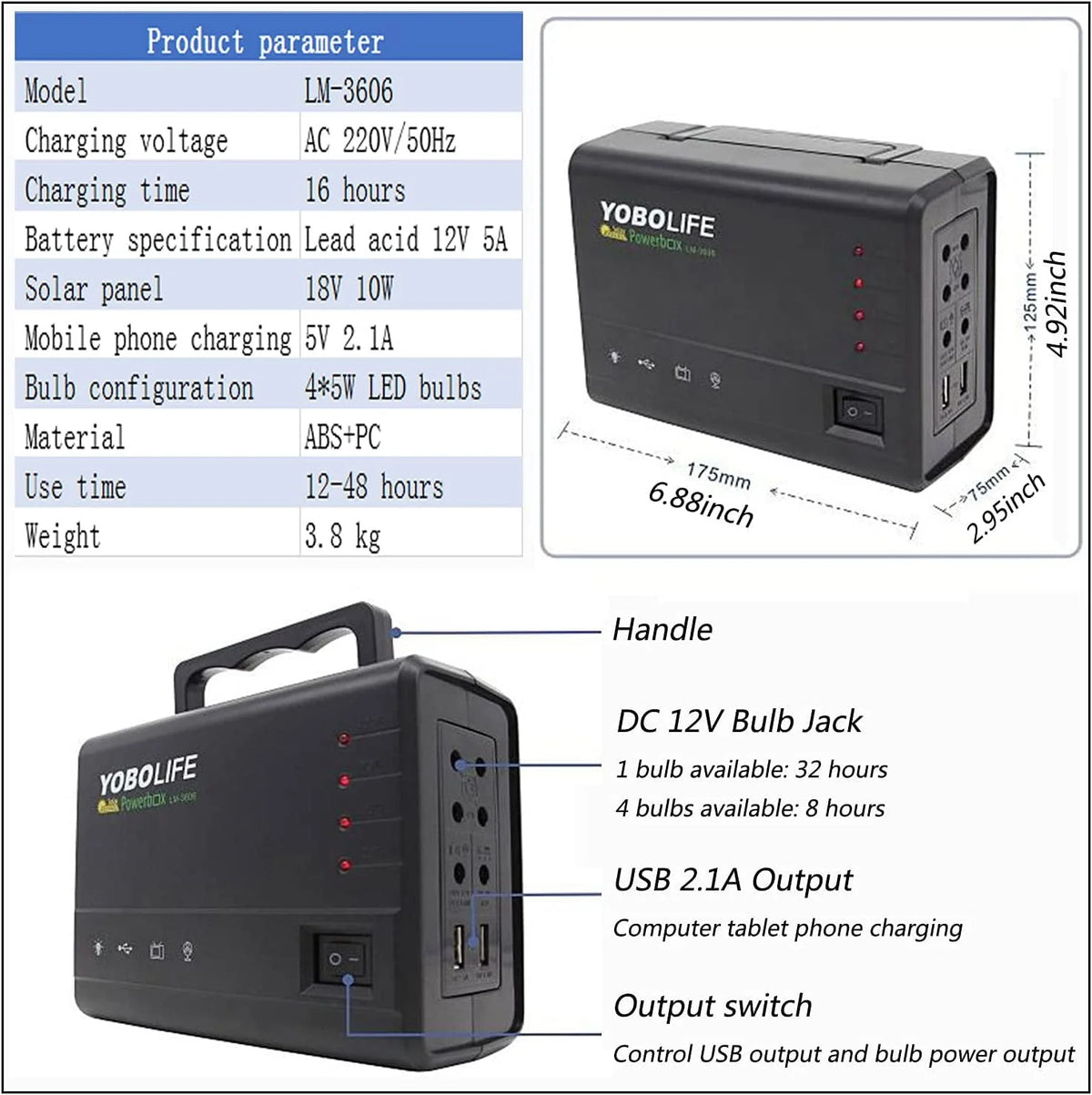 Solar Generator with Solar Panel K8140
