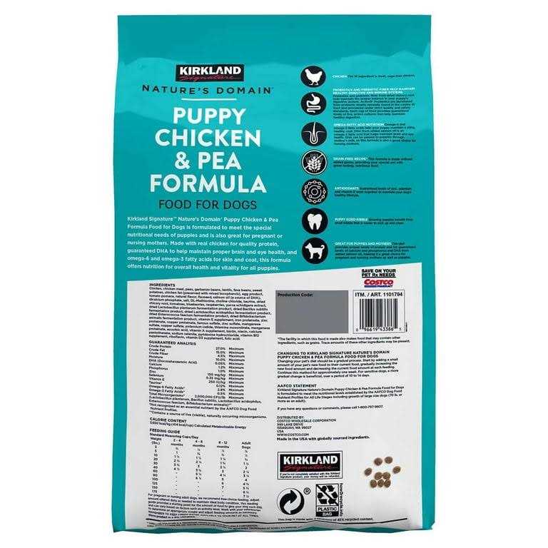 Chicken & Pea Puppy Formula Dog Food 20 lb J339825