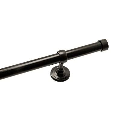 Metal Endcap Rod Set with Non-Telescopic Pole and Modern Brackets N93934