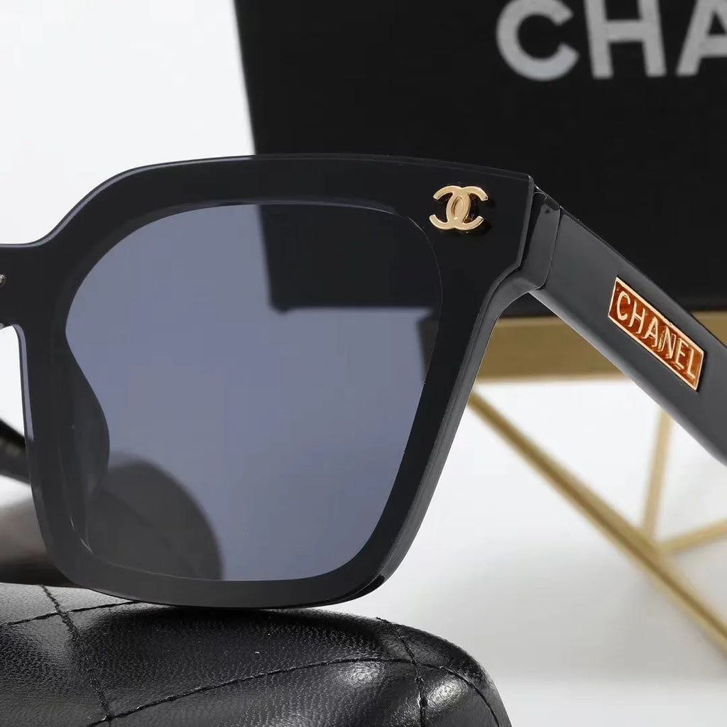 Double C Square Letter Printing Polarized Sunglasses T83378