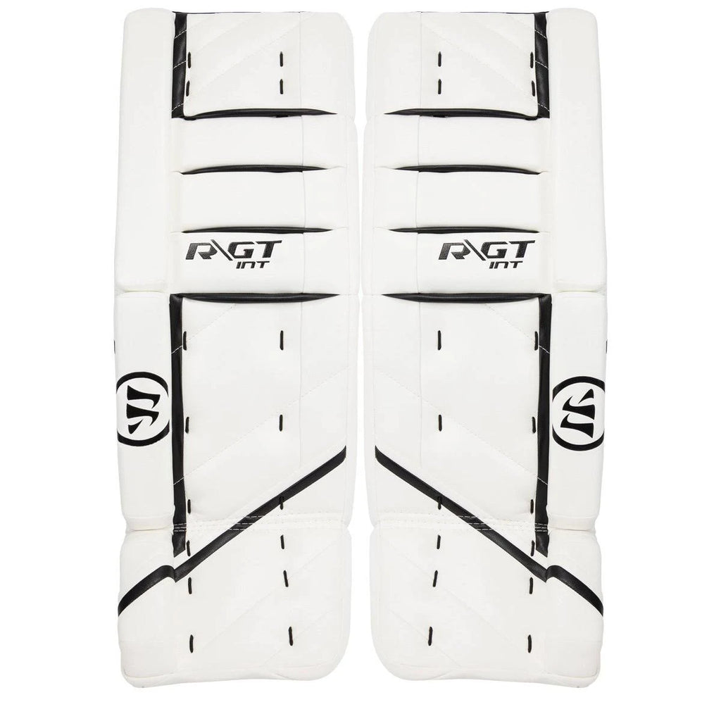 White/Black Intermediate Goalie Leg Pads U88460