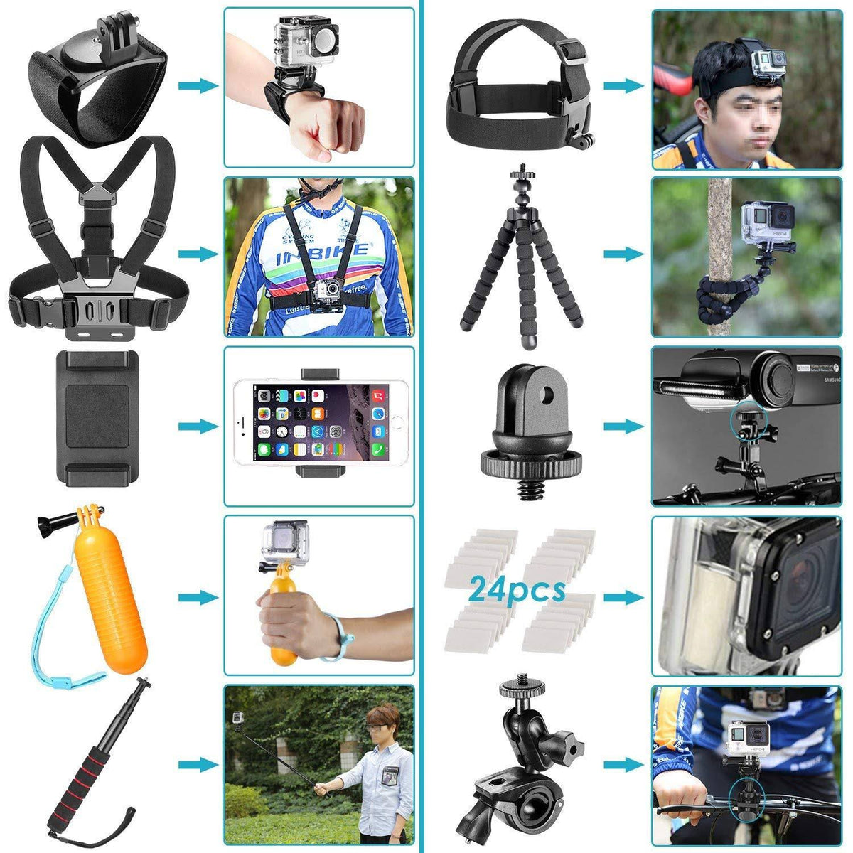 83-In-1 Action Camera Accessory Kit T438