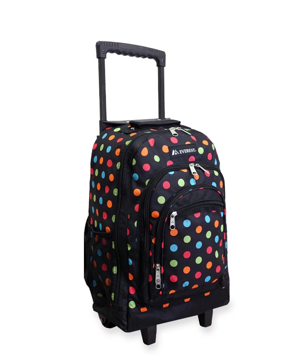 Wheeled Pattern Backpack E62751
