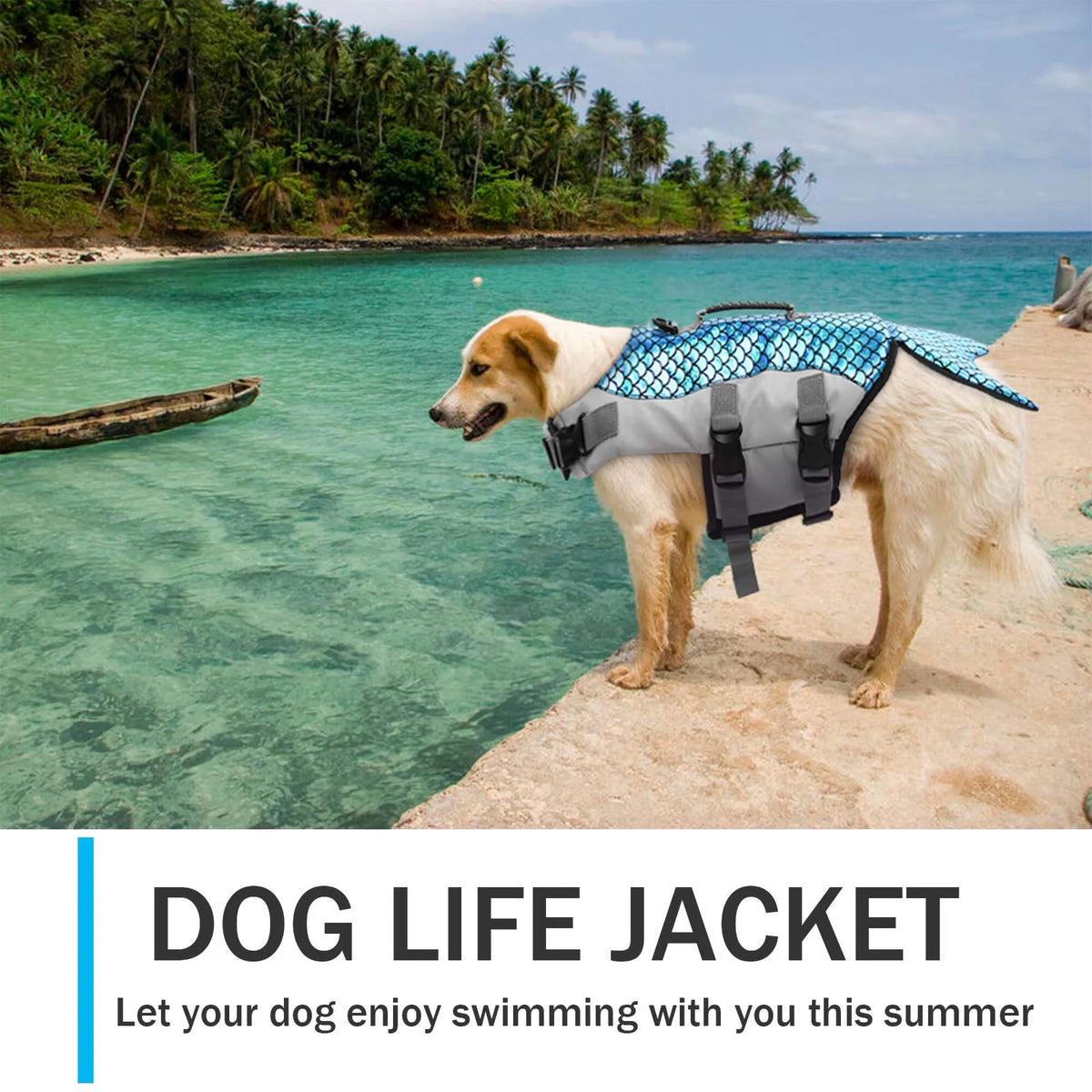 Reflective Dog Life Jacket with Rescue Handle Q952012