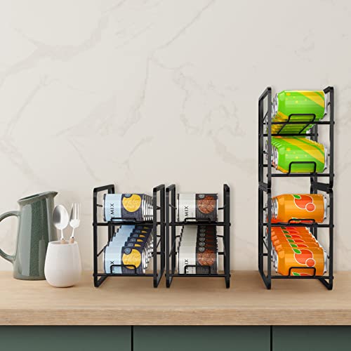 4 Pack Stackable Soda Can Organizer Storage Rack D79584