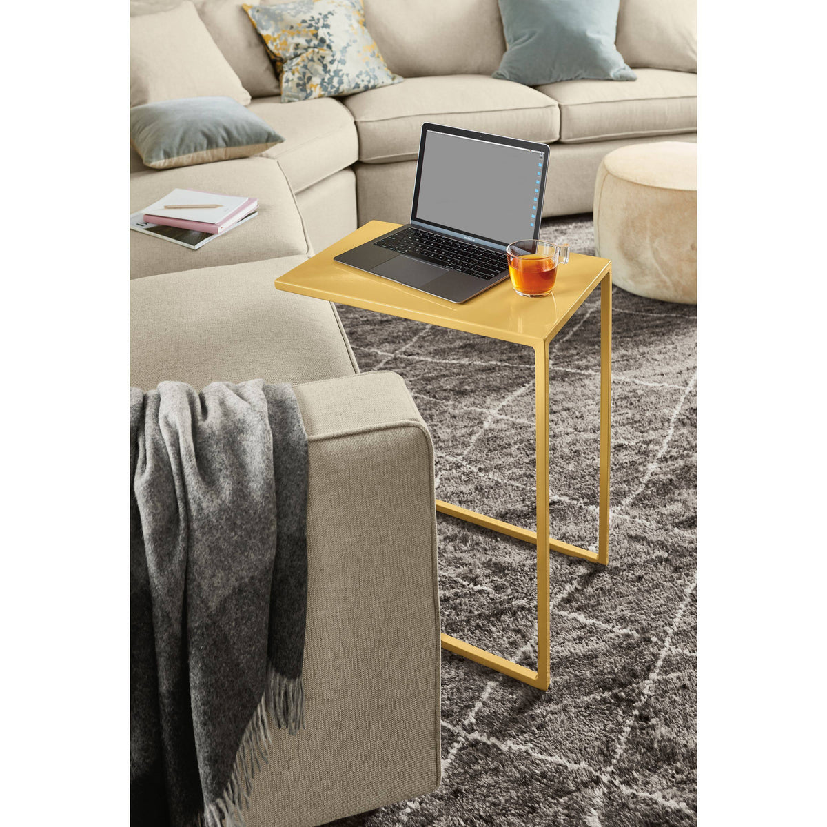 Scarlet Red C-Shaped Table A70761