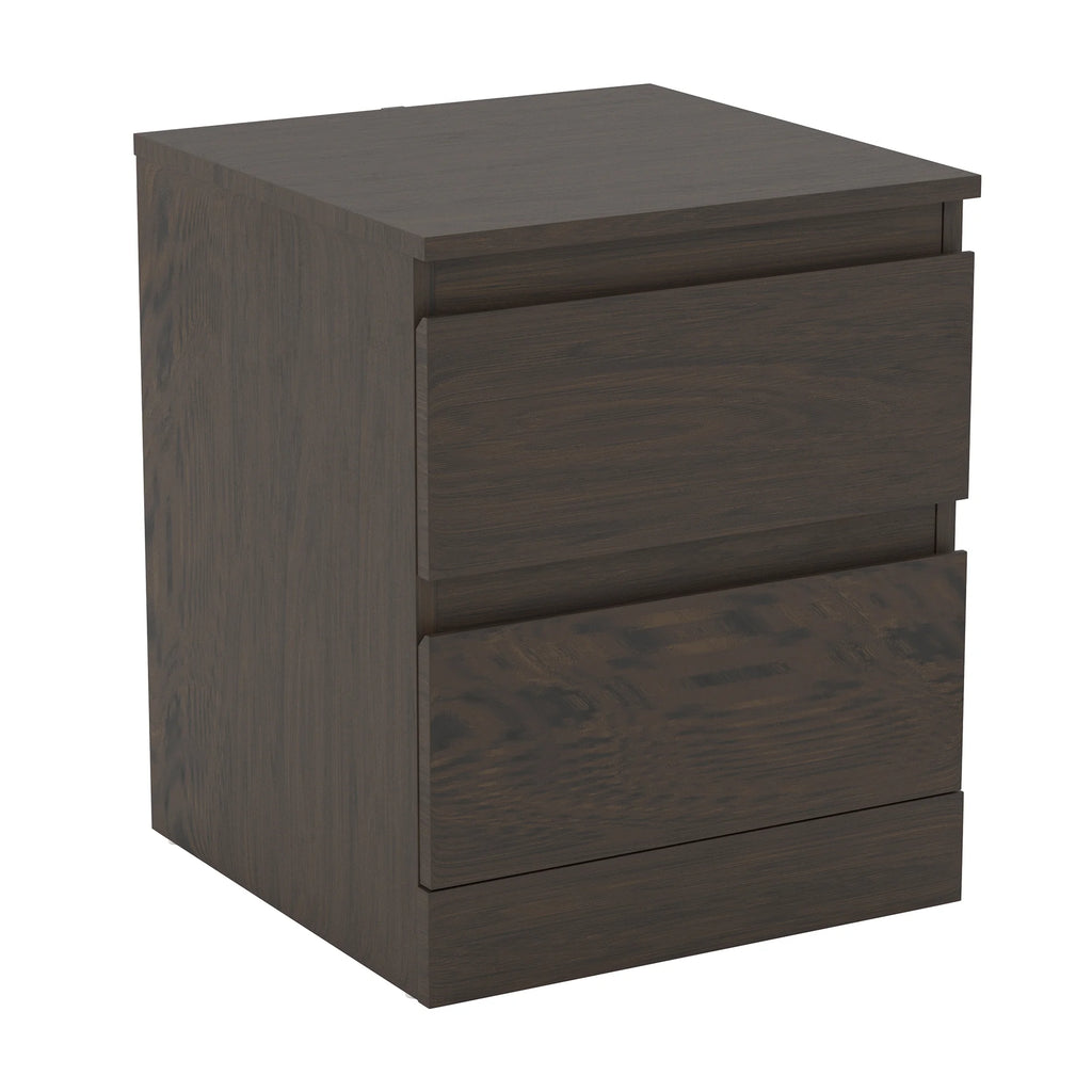 Espresso Low Profile Nightstand with 2 Drawers and USB L658792