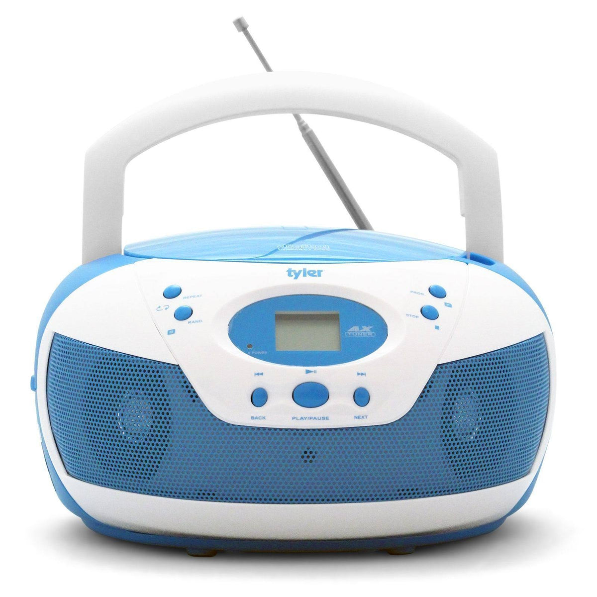 Portable Neon Blue Stereo CD Player with AM/FM Radio C6391