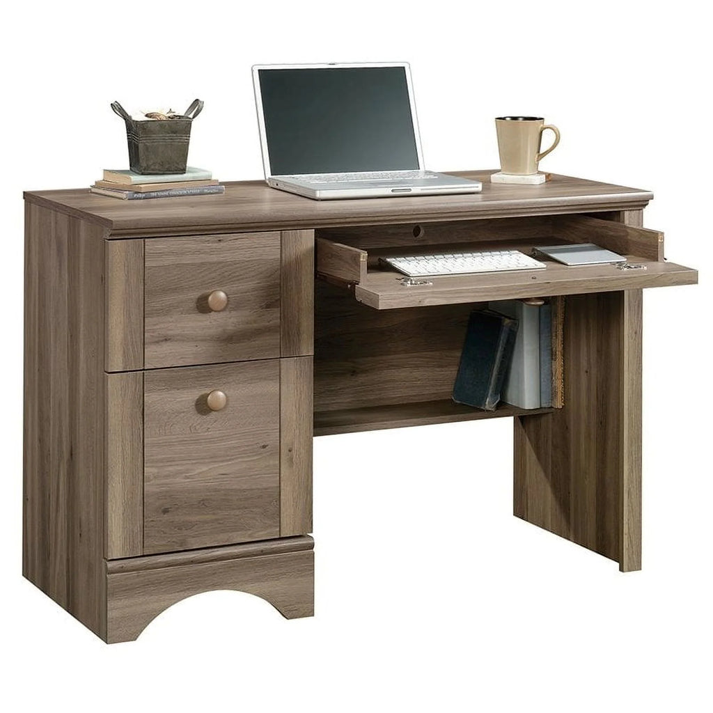 Engineered Wood Computer Desk in Salt Oak R862094