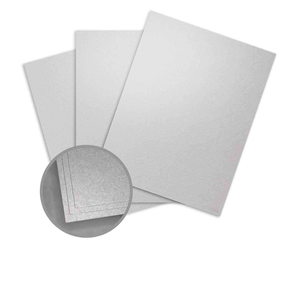 Silver Ore Metallic Card Stock 8 1/2 x 11 in 98 lb 200 per Package T8083