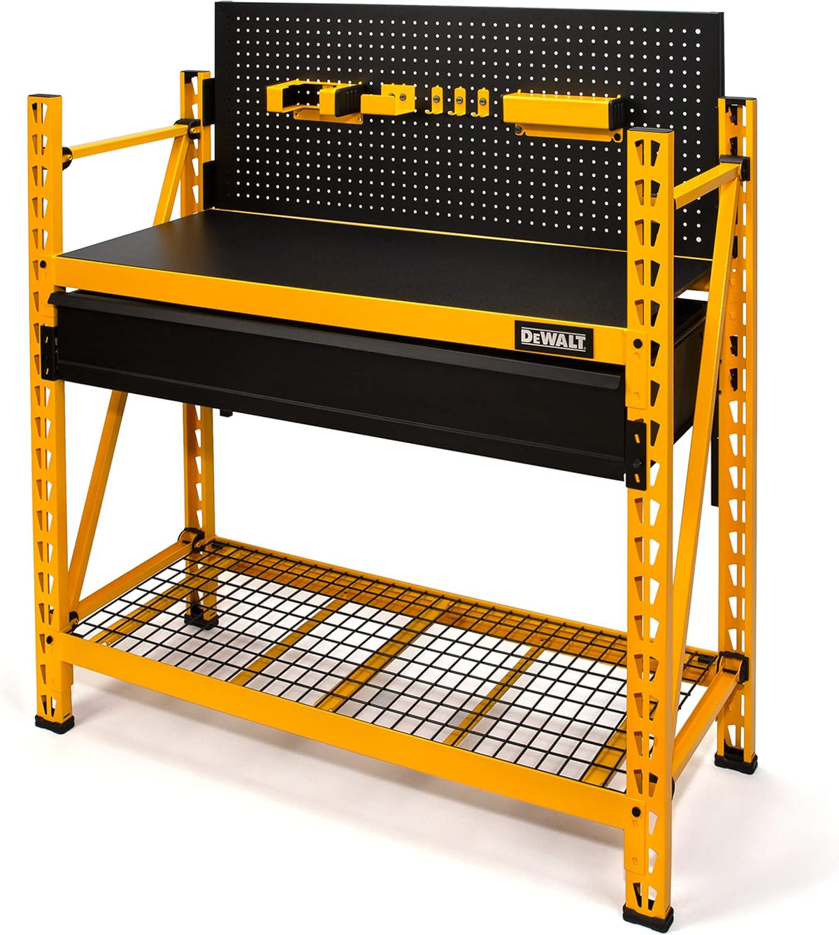 4-Foot Tall 3 Shelf Steel Wire Deck Storage Rack V122