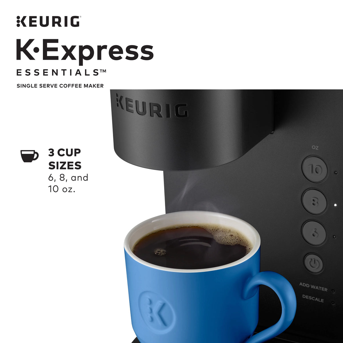 Single Serve K-Cup Pod Coffee Maker, Black A184492