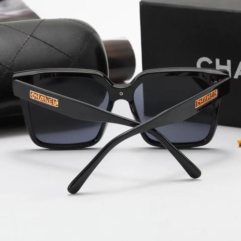 Double C Square Letter Printing Polarized Sunglasses T83378