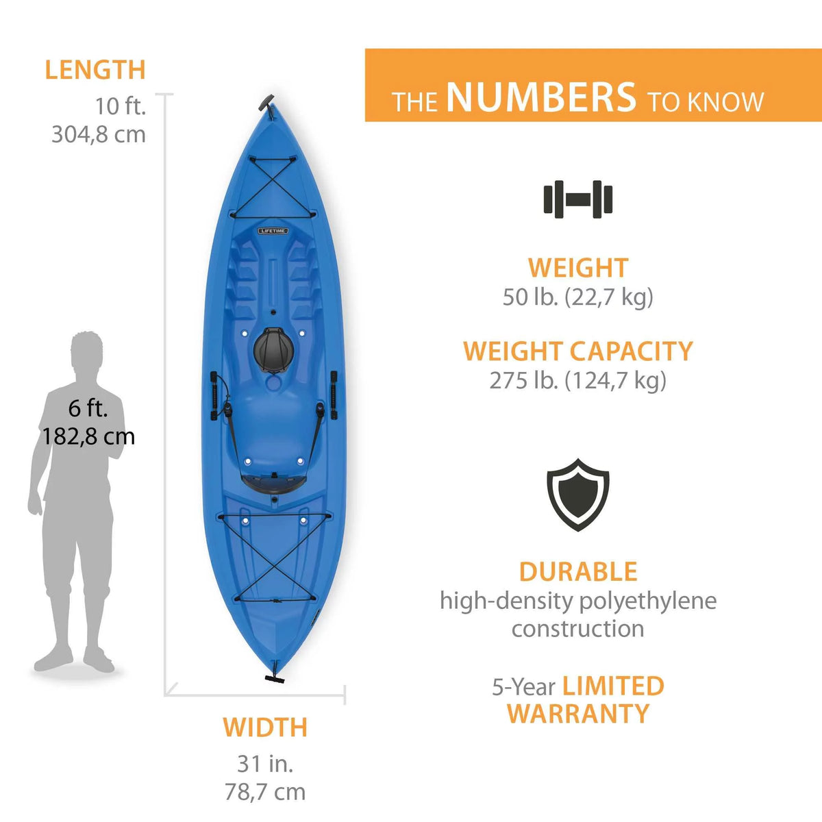 Sit-On-Top Kayak with Paddle H147618