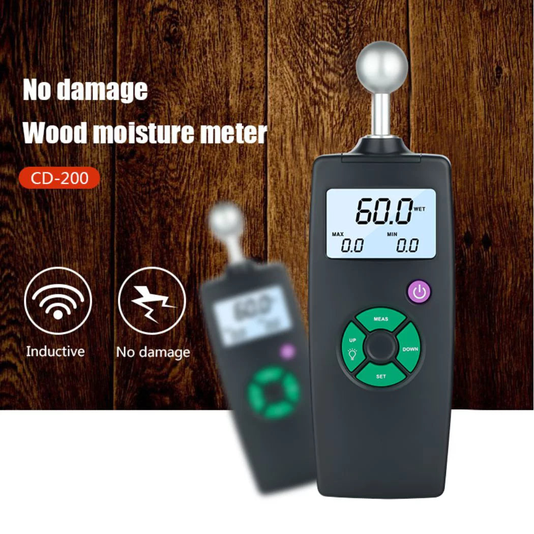 Pinless Digital Moisture Meter with LCD Display L120238