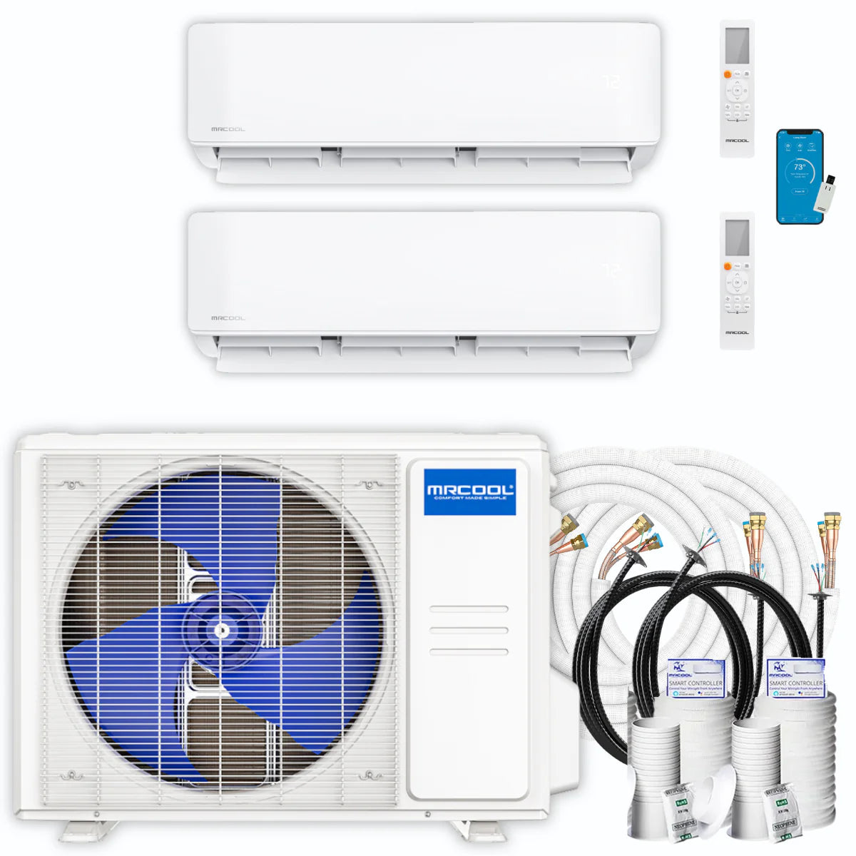 21,000 BTU 2 Zone Ductless Air Conditioner and Heat Pump B81363