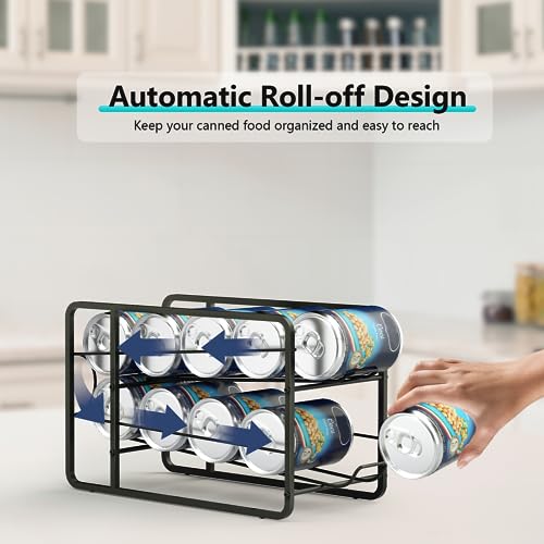 4 Pack Stackable Soda Can Organizer Storage Rack D79584