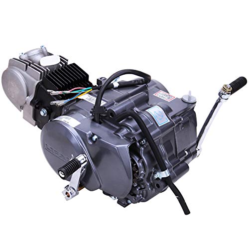125CC 4-Stroke Semi Auto Engine Motor, 4 Speed, Single Cylinder Air-Cooling w/Reverse Electric Starter F223962
