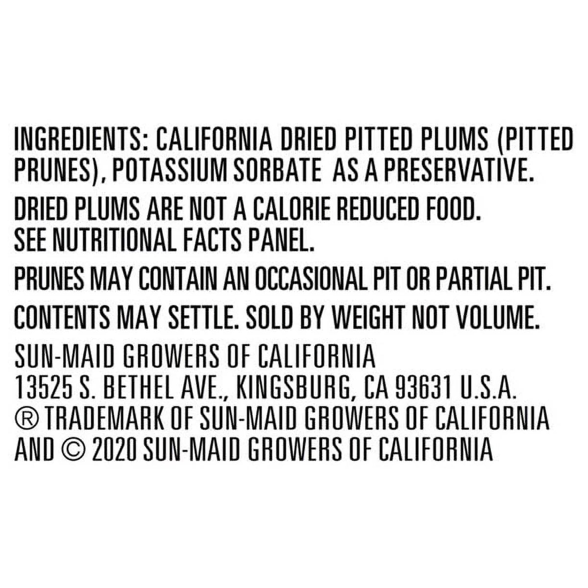 7 oz Pack of 3 Whole Pitted Prunes O628