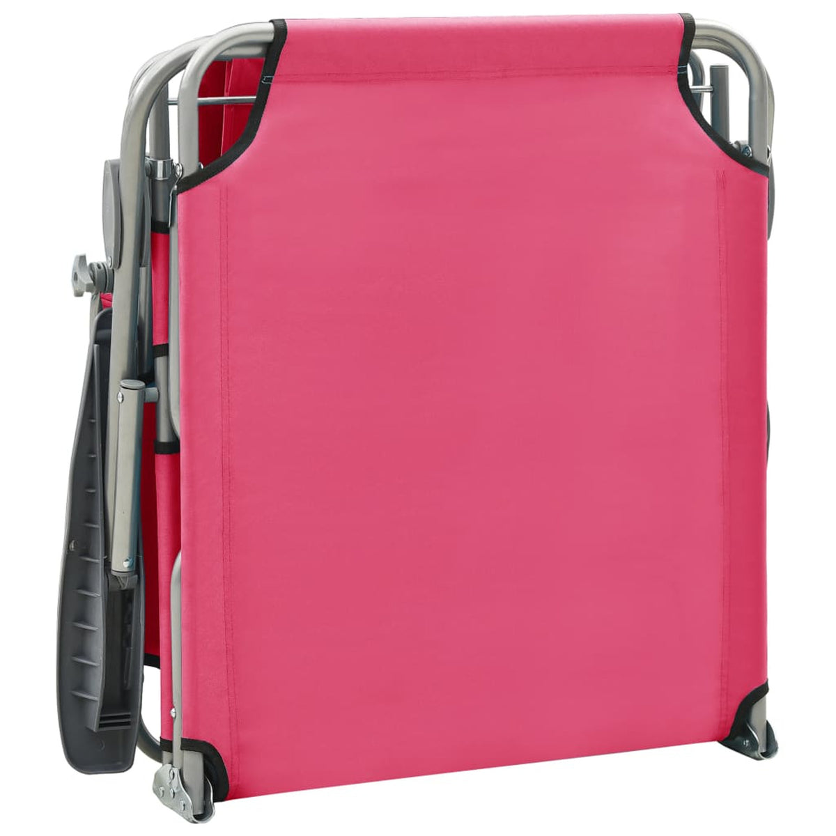 Pink Steel Sun Lounger with Canopy X598