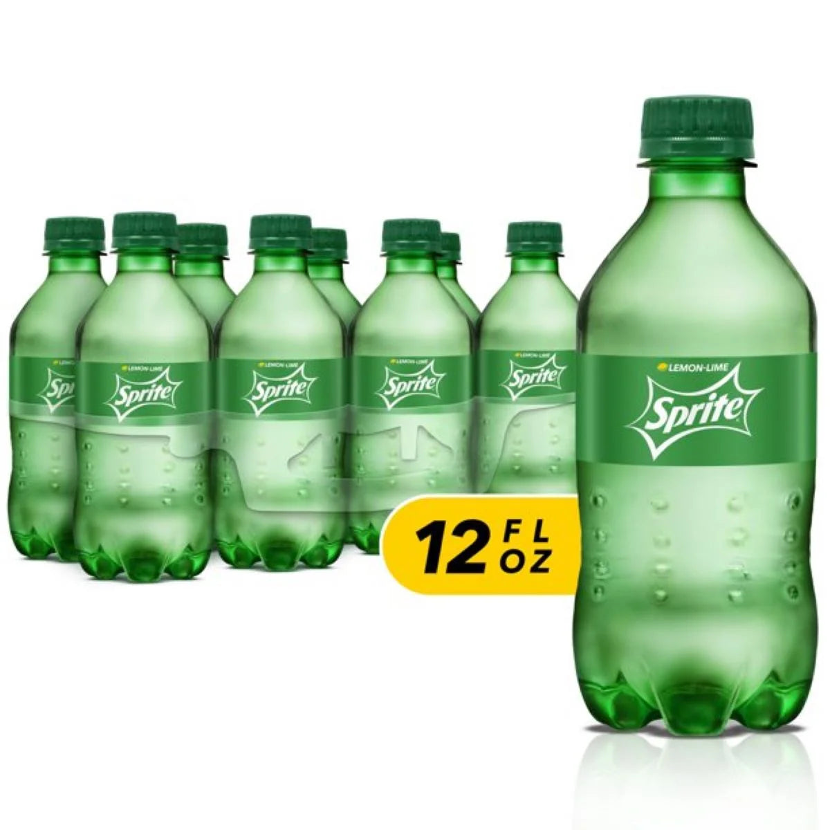 Caffeine-Free Lemon Lime Soda Pop, 12 Fl Oz, 8 Pack Bottles, Quantity of 3 H36566