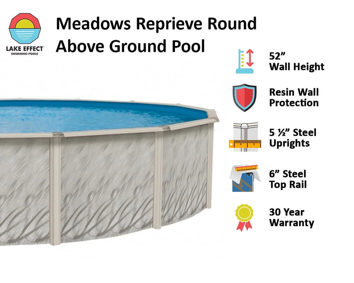 12' x 24' x 52 Oval Above-Ground Swimming Pool O70498