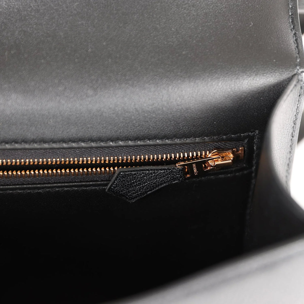 Black Chevre Leather Bag E8411