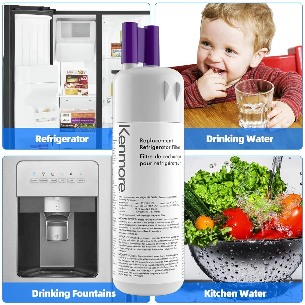 White Refrigerator Water Filter 2 Pack B5541