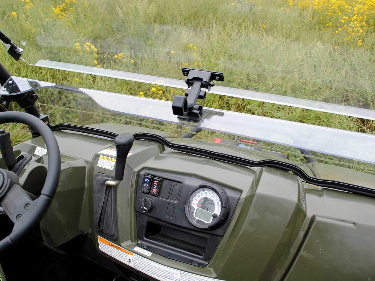 Scratch Resistant Flip Windshield for Polaris Ranger 570 Full-Size / Crew, 1/4" Thick Polycarbonate S504541