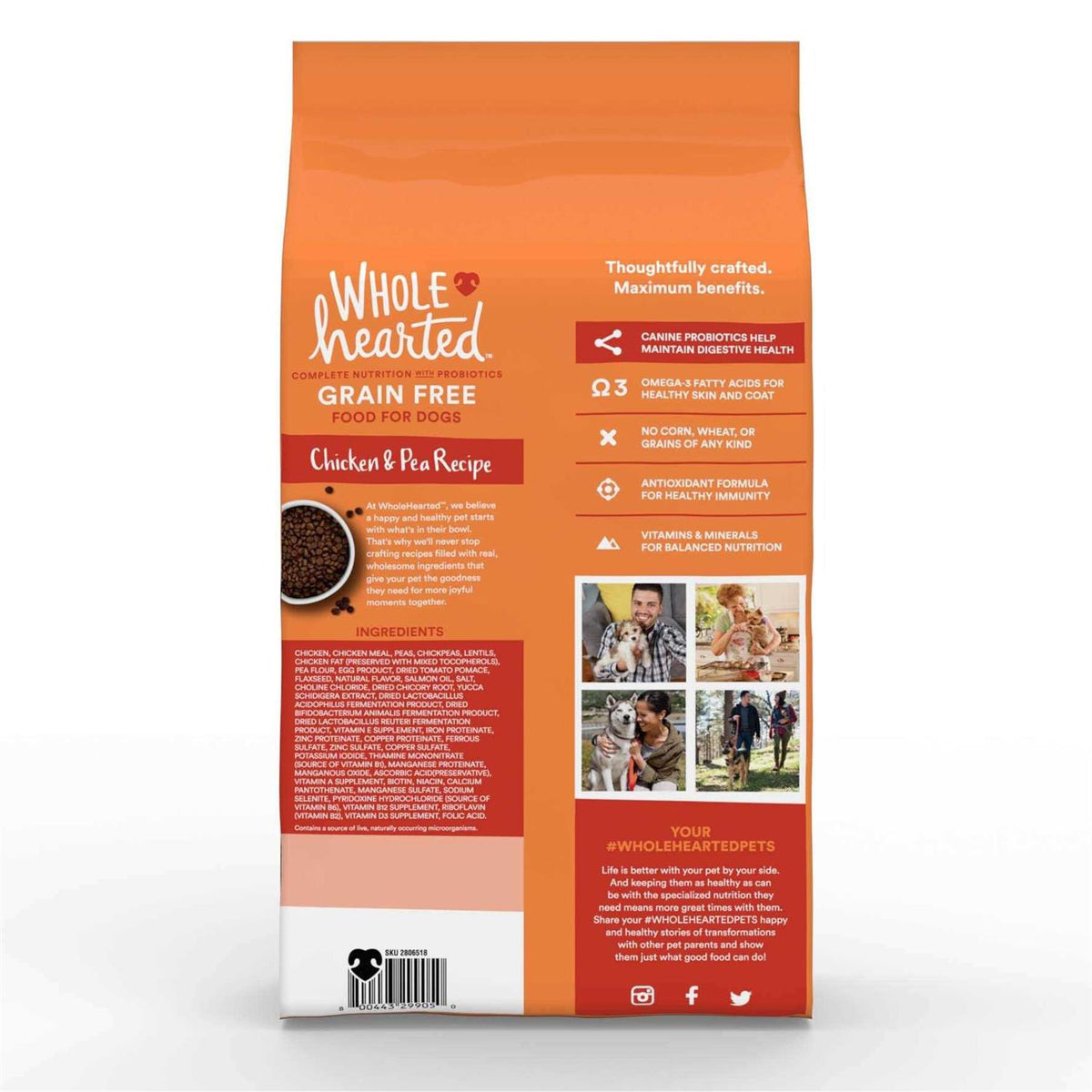 Grain Free Chicken and Pea Recipe Dry Puppy Food I933