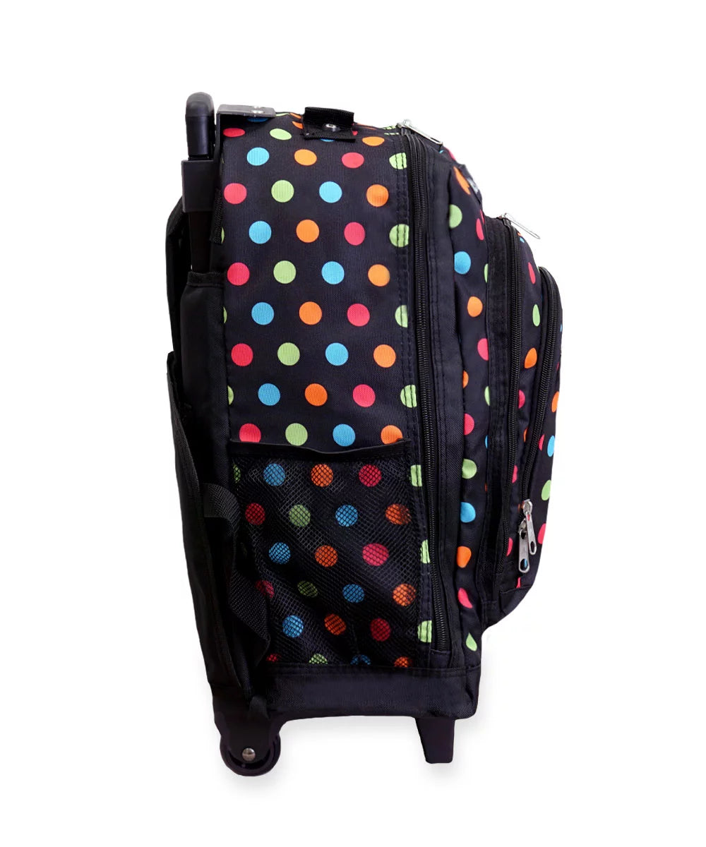 Wheeled Pattern Backpack E62751