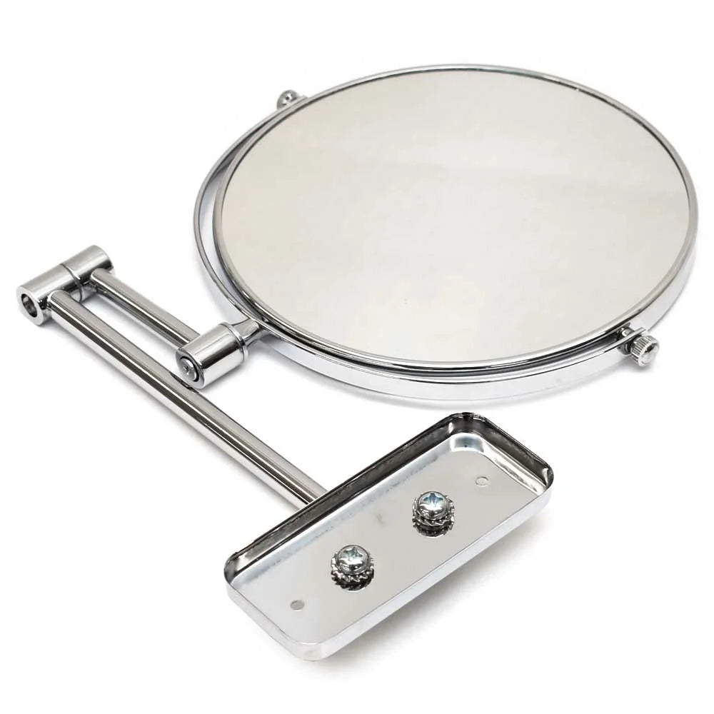 Chromed Aluminum 8 Inch Boat Galley Mirror D696