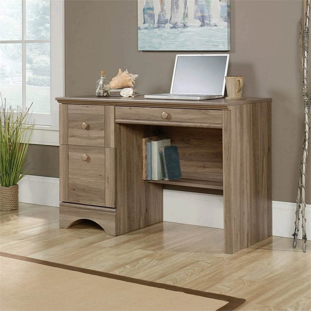 Engineered Wood Computer Desk in Salt Oak R862094
