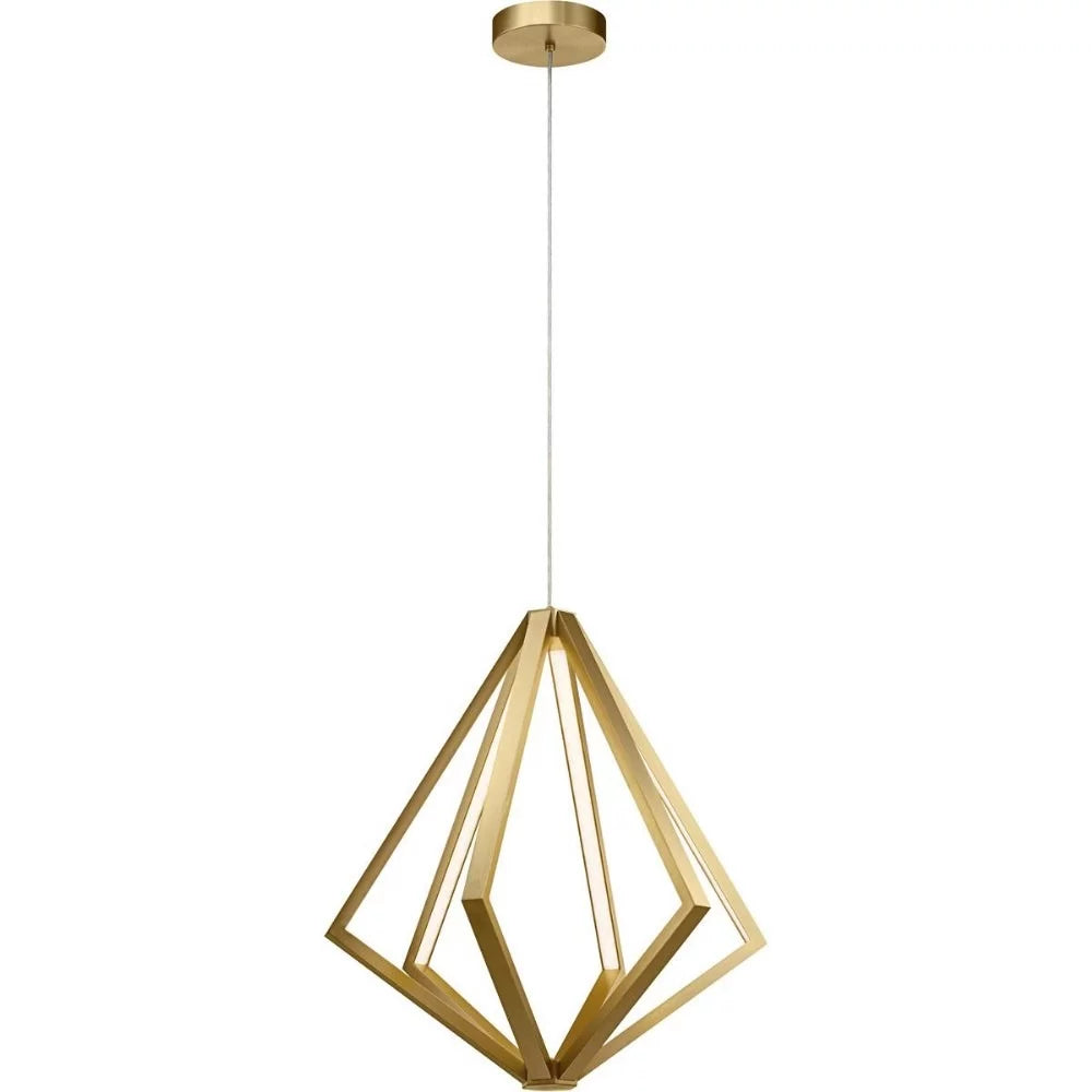 27.25 Inch 6 Led Chandelier Champagne Gold U504175