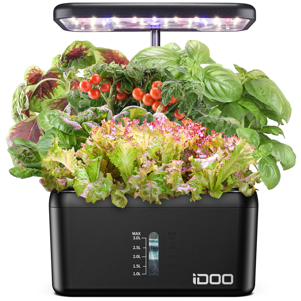 8 Pods Hydroponic Growing System with LED Grow Light E525738