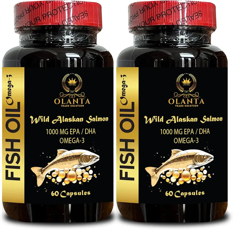 Triple Strength Wild Alaskan Omega-3 Fish Oil 120 Softgels A5471