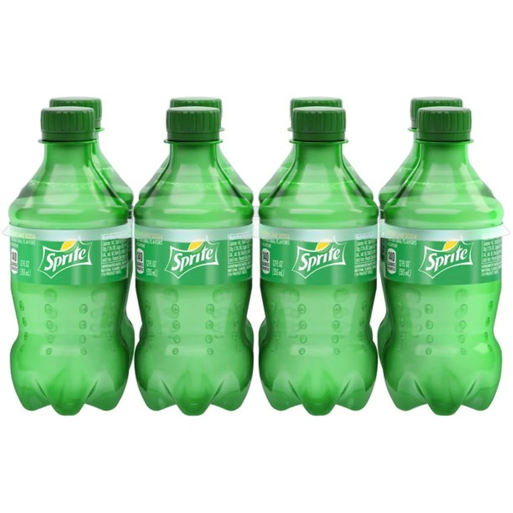 Caffeine-Free Lemon Lime Soda Pop, 12 Fl Oz, 8 Pack Bottles, Quantity of 3 H36566