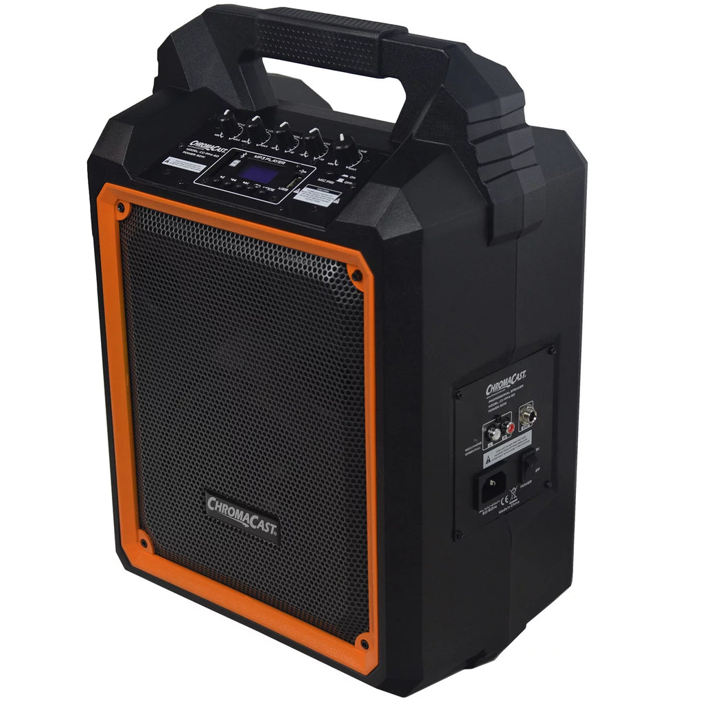 Portable 2 Way 2 Channel 60 watt Rechargeable Bluetooth PA Speaker M4967