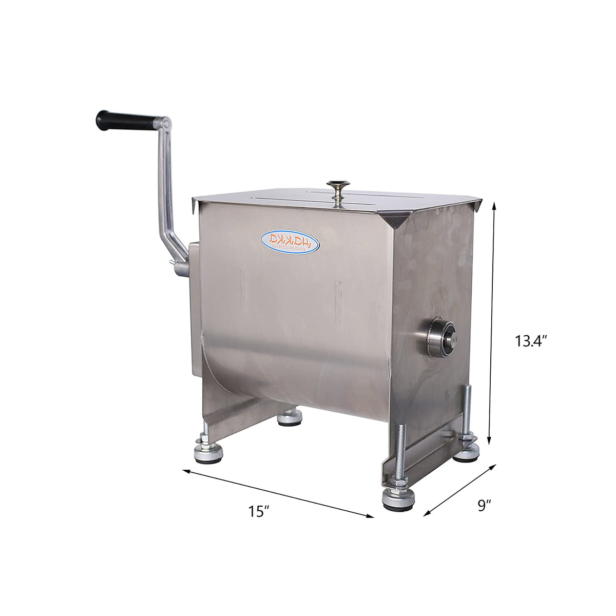 15-Pound Stainless Steel Manual Meat Mixer D129464
