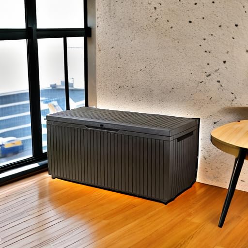 80 Gallon Resin Outdoor Storage Box with Handles N54012
